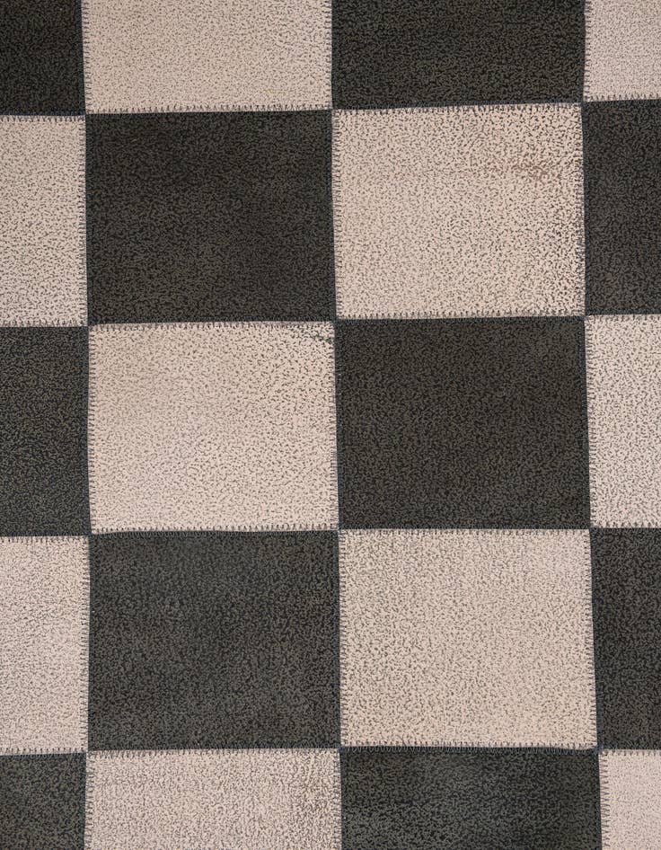 Detail image of 5' x 7' 10 Cowhide Leather Rug