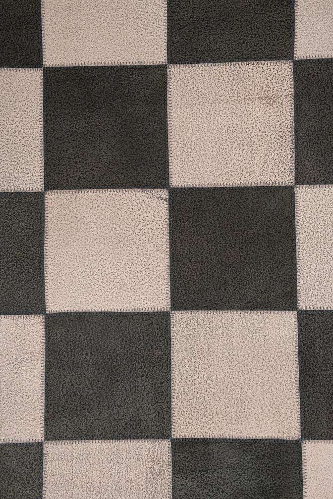 5' x 7' 10 Cowhide Leather Rug