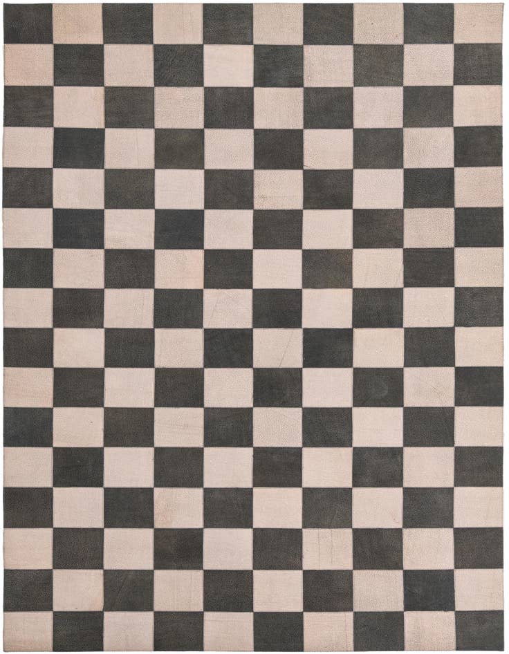 Detail image of 5' x 7' 10 Cowhide Leather Rug