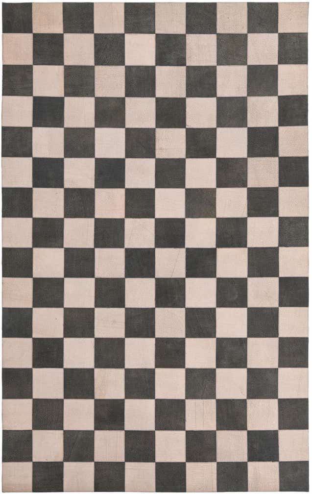 5' x 7' 10 Cowhide Leather Rug