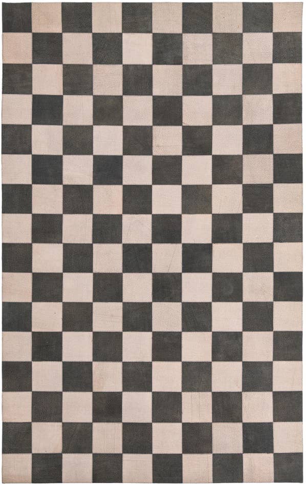Detail image of 5' x 7' 10 Cowhide Leather Rug
