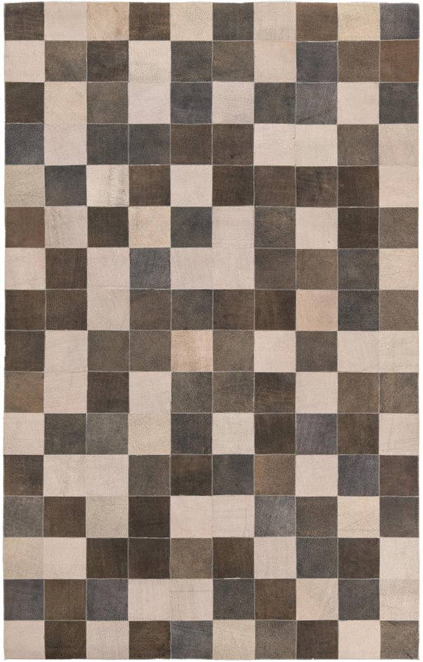Detail image of 5' x 7' 8 Cowhide Leather Rug