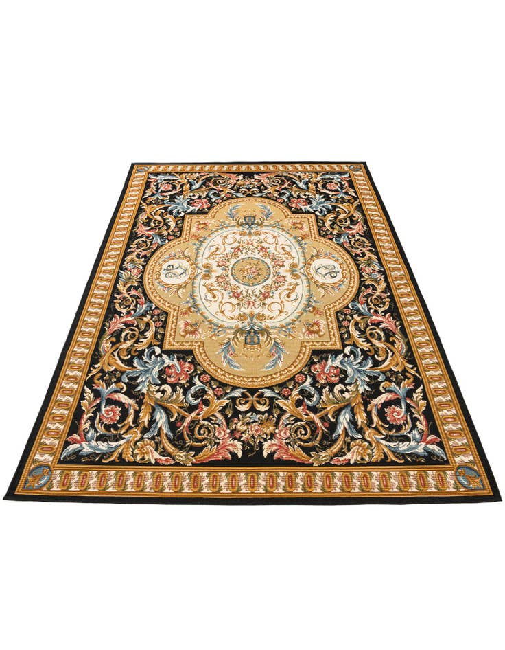 Detail image of 5' 2 x 7' 7  Washable Traditional Indoor / Outdoor Rug