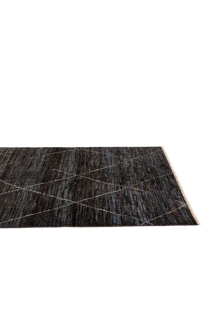 4' 5 x 6' 4 Hand Knotted Moroccan Wool Rug