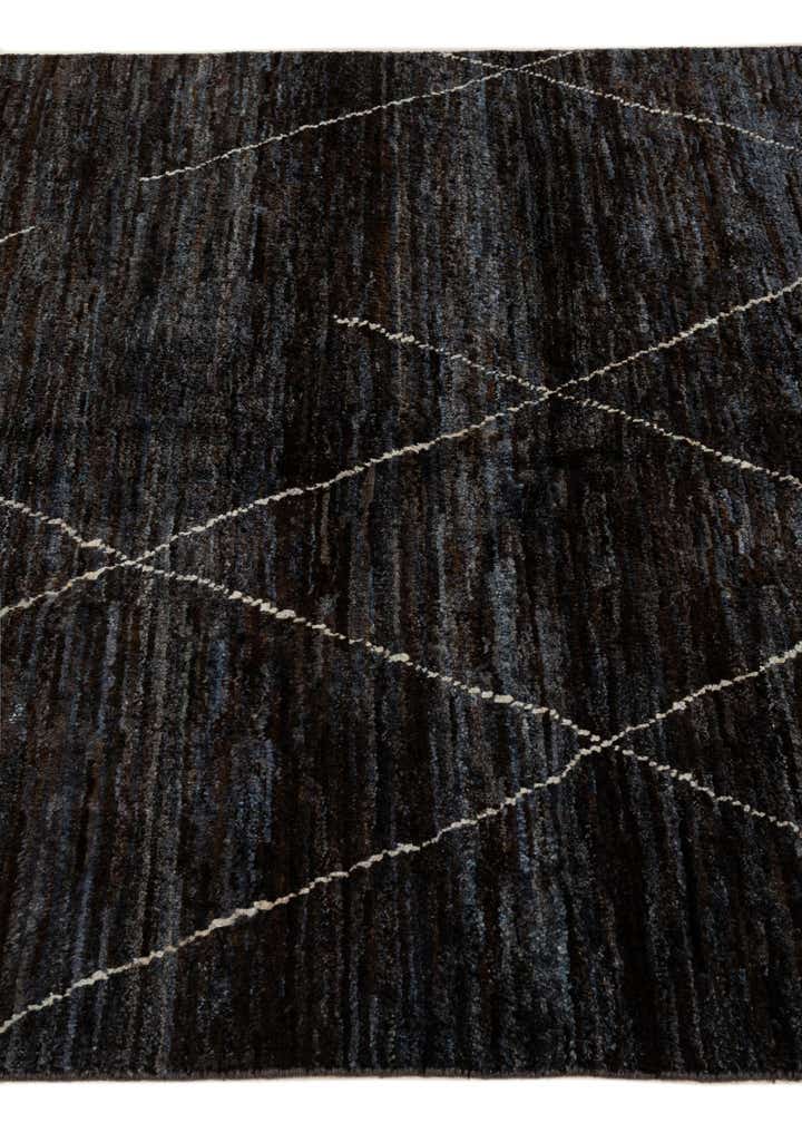 4' 5 x 6' 4 Hand Knotted Moroccan Wool Rug