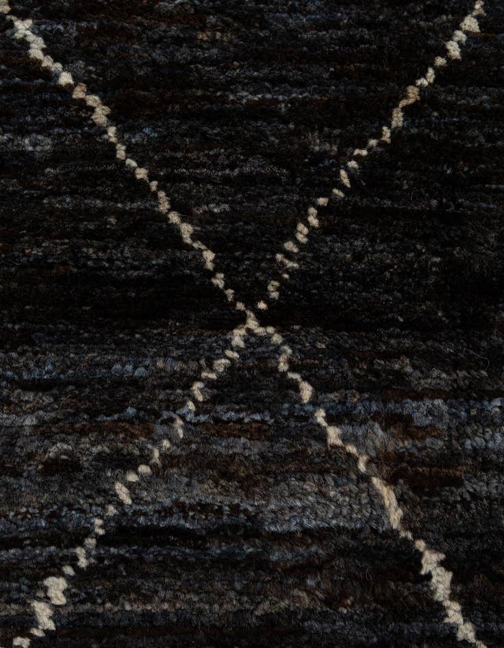 Detail image of 4' 5 x 6' 4  Hand Knotted Moroccan Wool Rug