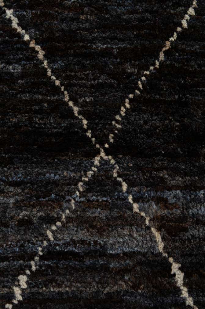 4' 5 x 6' 4 Hand Knotted Moroccan Wool Rug