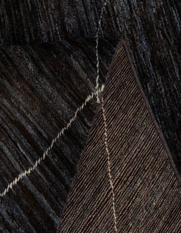 Detail image of 4' 5 x 6' 4  Hand Knotted Moroccan Wool Rug