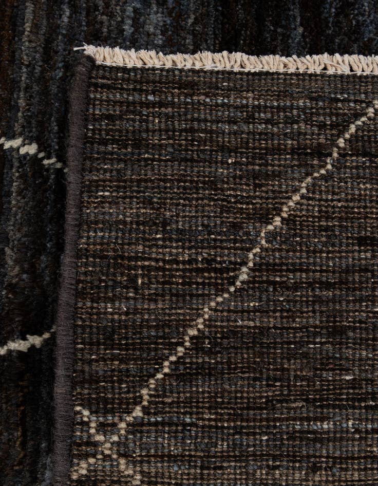 Detail image of 4' 5 x 6' 4  Hand Knotted Moroccan Wool Rug