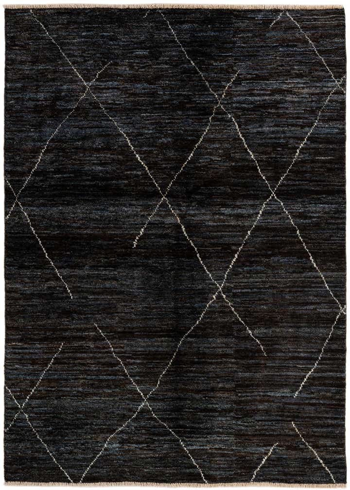 4' 5 x 6' 4 Hand Knotted Moroccan Wool Rug