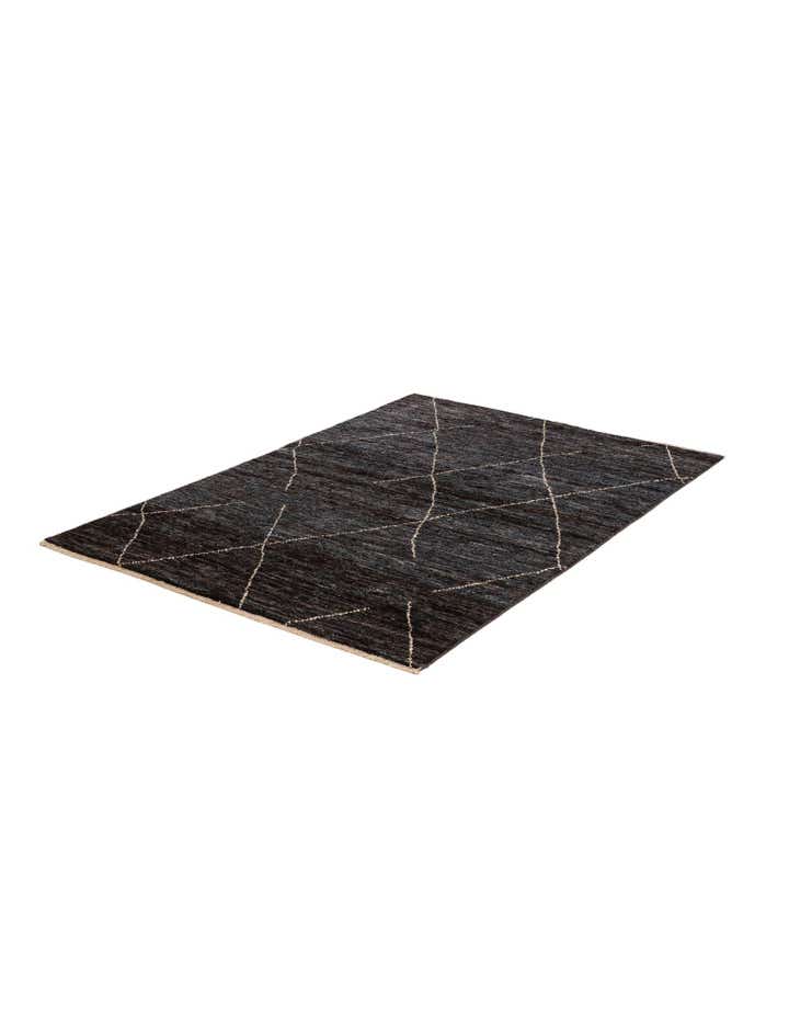 4' 7 x 6' 7 Hand Knotted Moroccan Wool Rug