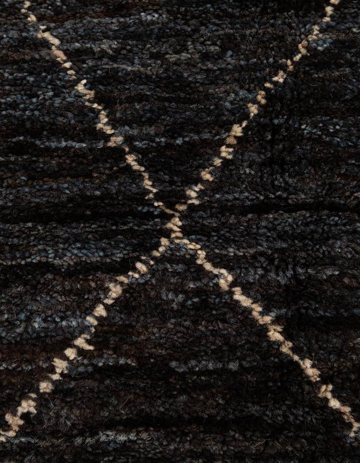 Detail image of 4' 7 x 6' 7  Hand Knotted Moroccan Wool Rug