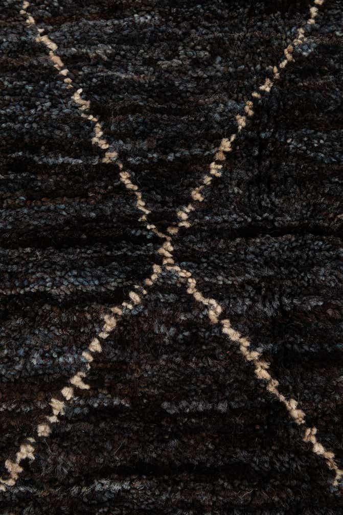 4' 7 x 6' 7 Hand Knotted Moroccan Wool Rug