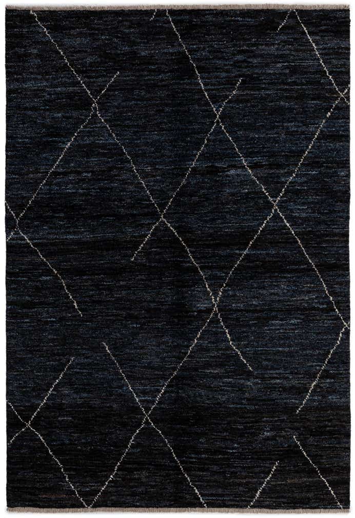 4' 7 x 6' 7 Hand Knotted Moroccan Wool Rug