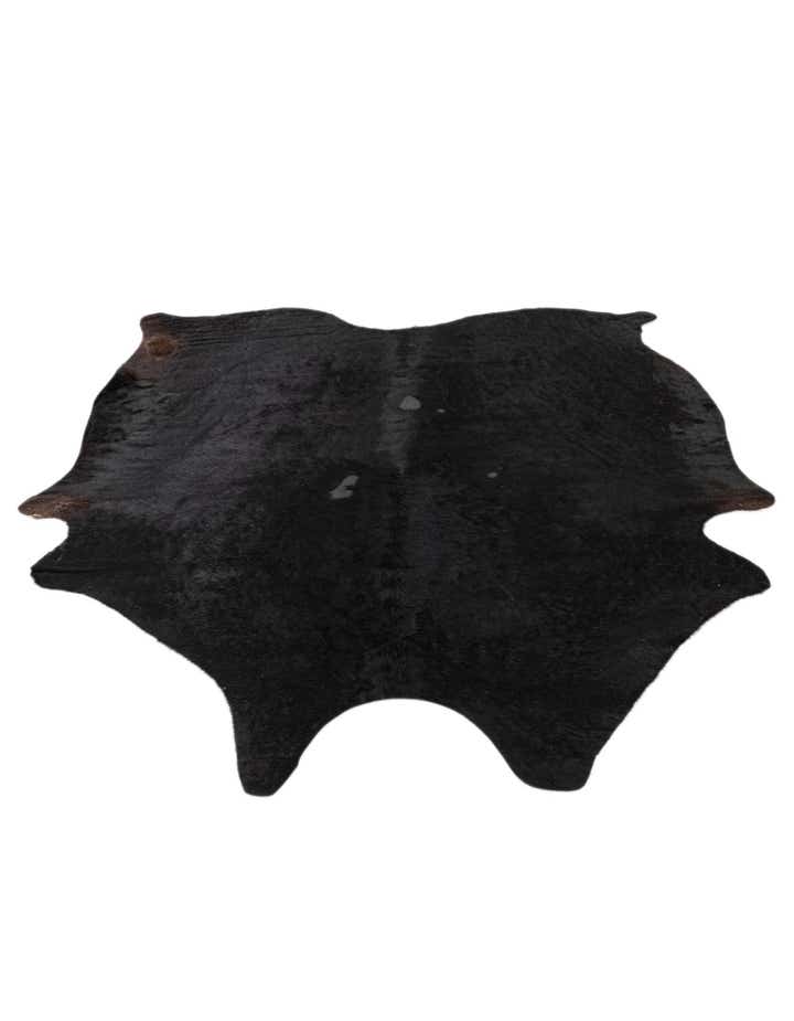 5' 9 x 6' 9 Cowhide Leather Rug