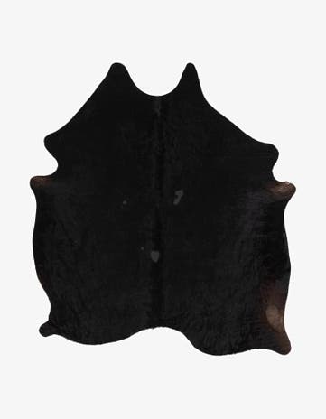 5' 9 x 6' 9 Cowhide Leather Rug