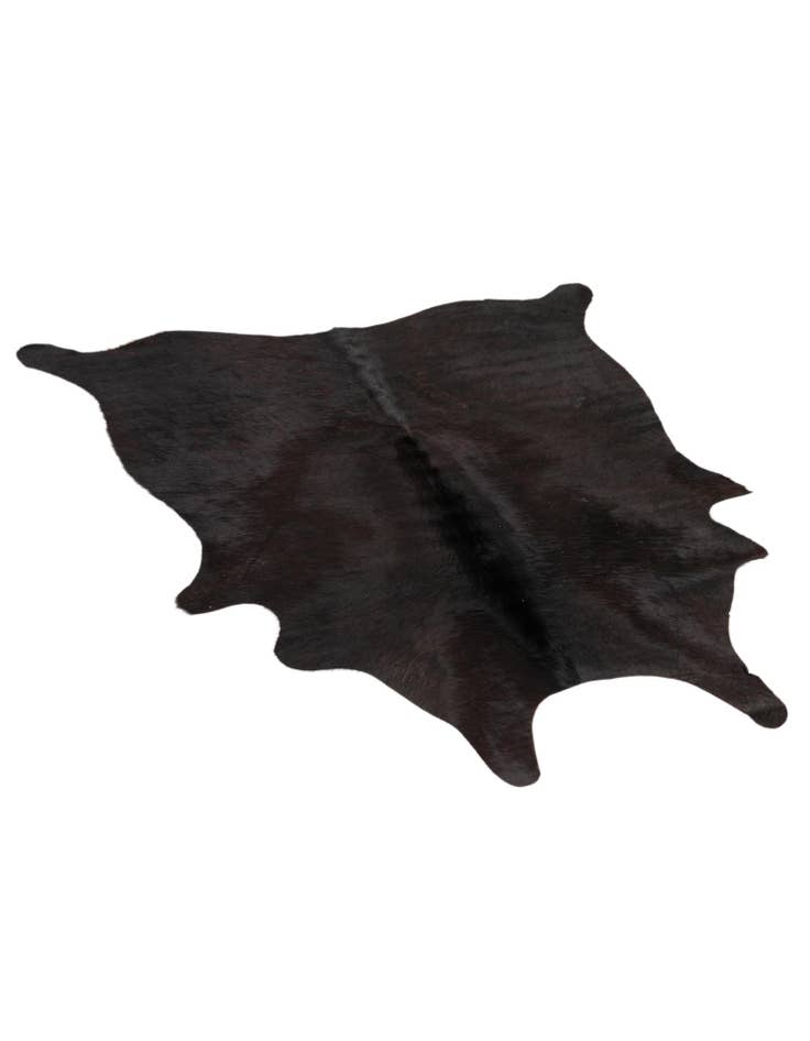 Detail image of 4' 9 x 4' 11 Cowhide Leather Square Rug