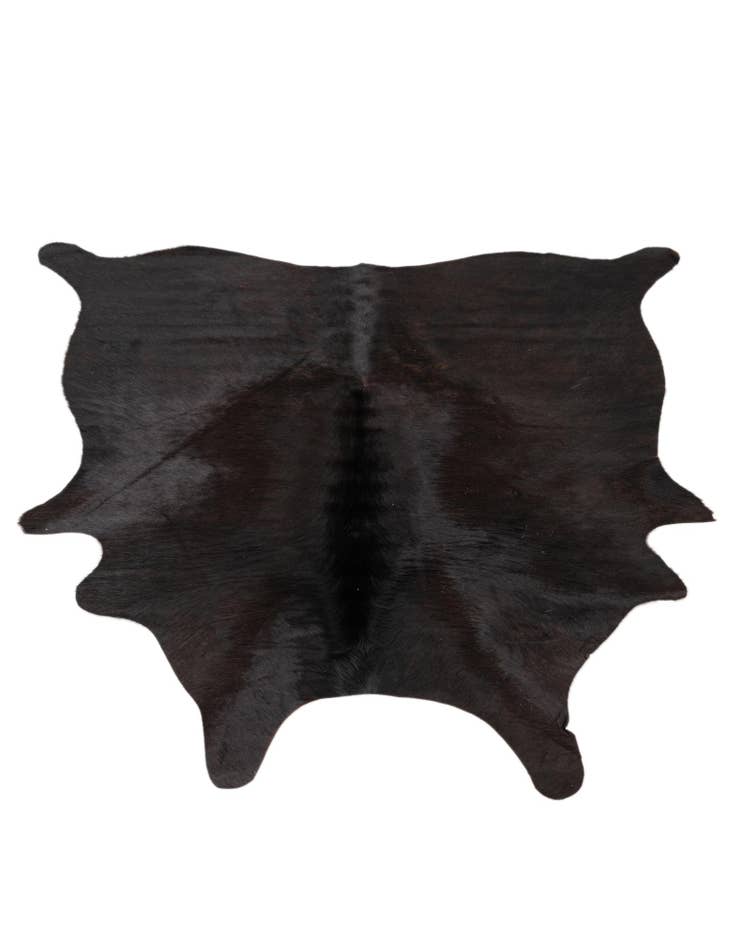 Detail image of 4' 9 x 4' 11 Cowhide Leather Square Rug