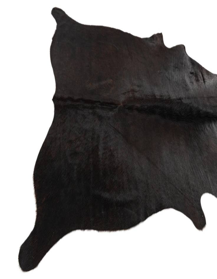 Detail image of 4' 9 x 4' 11 Cowhide Leather Square Rug