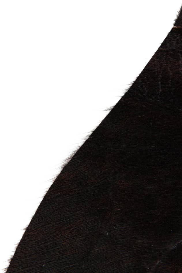 Detail image of 4' 9 x 4' 11 Cowhide Leather Square Rug