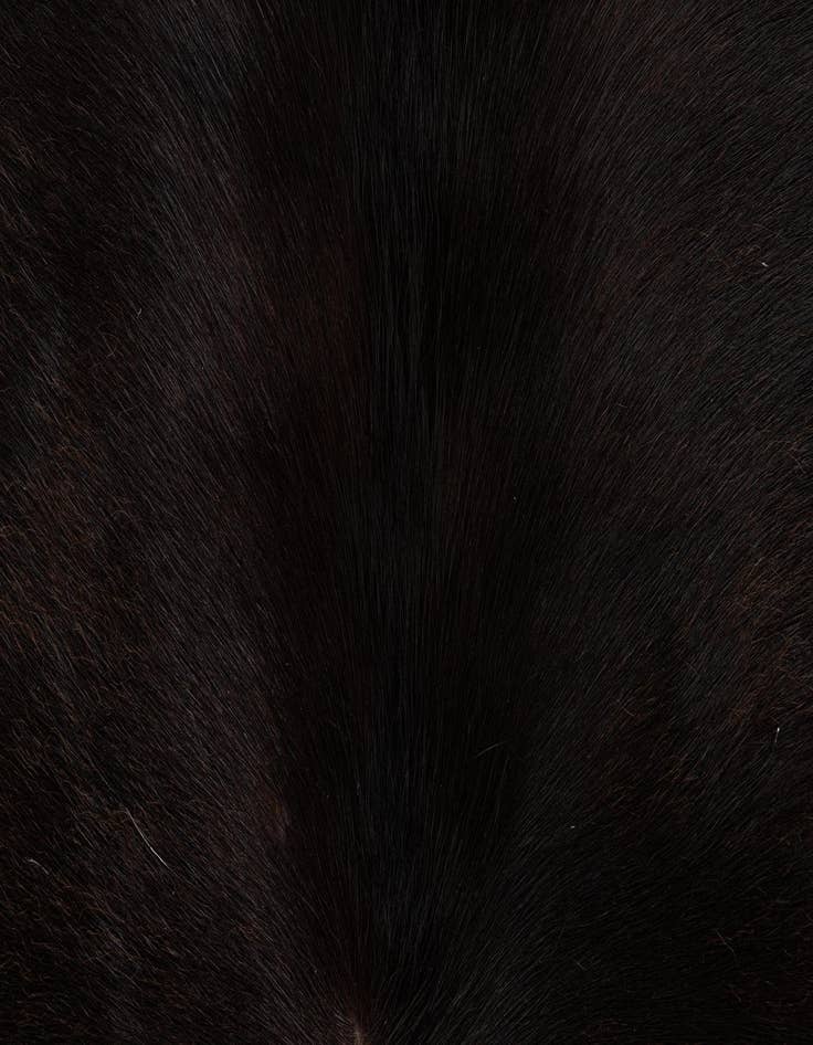 Detail image of 4' 9 x 4' 11 Cowhide Leather Square Rug