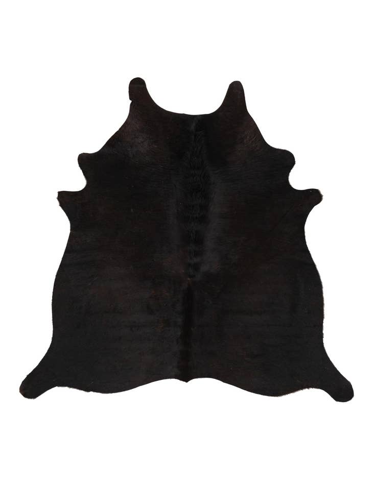 Detail image of 4' 9 x 4' 11 Cowhide Leather Square Rug
