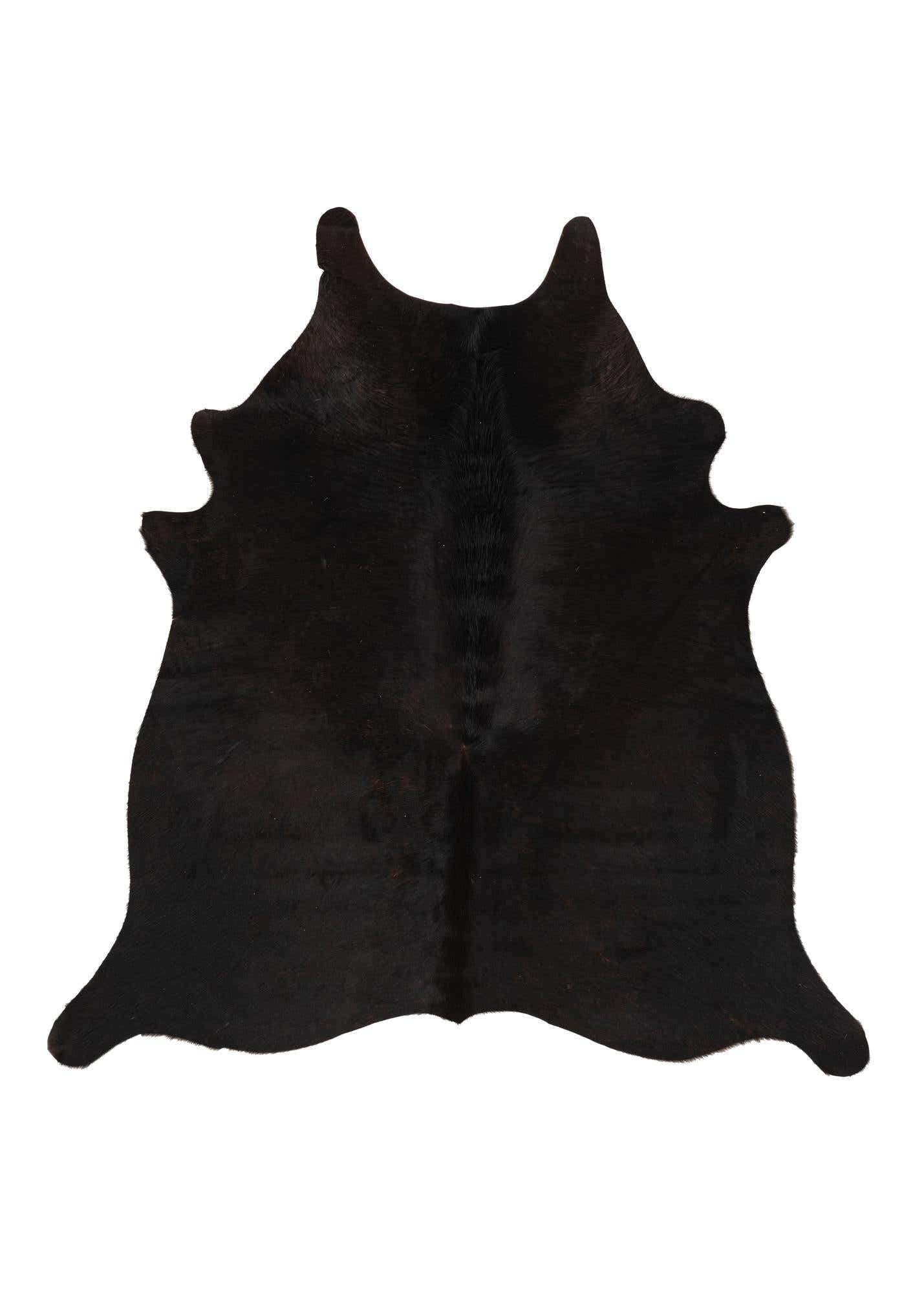 4' 9 x 4' 11 Cowhide Leather Square Rug