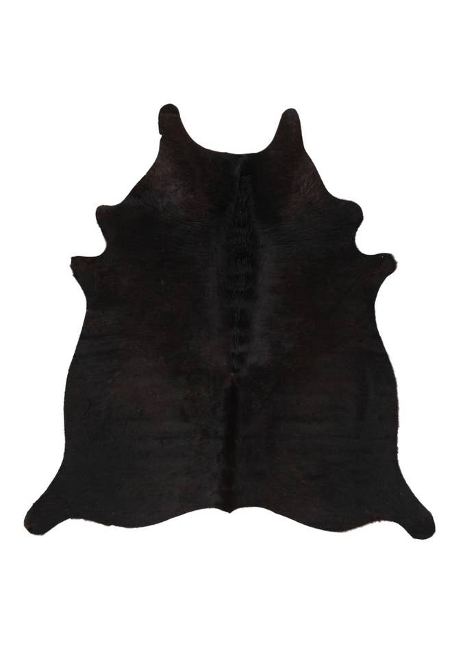 Detail image of 4' 9 x 4' 11 Cowhide Leather Square Rug