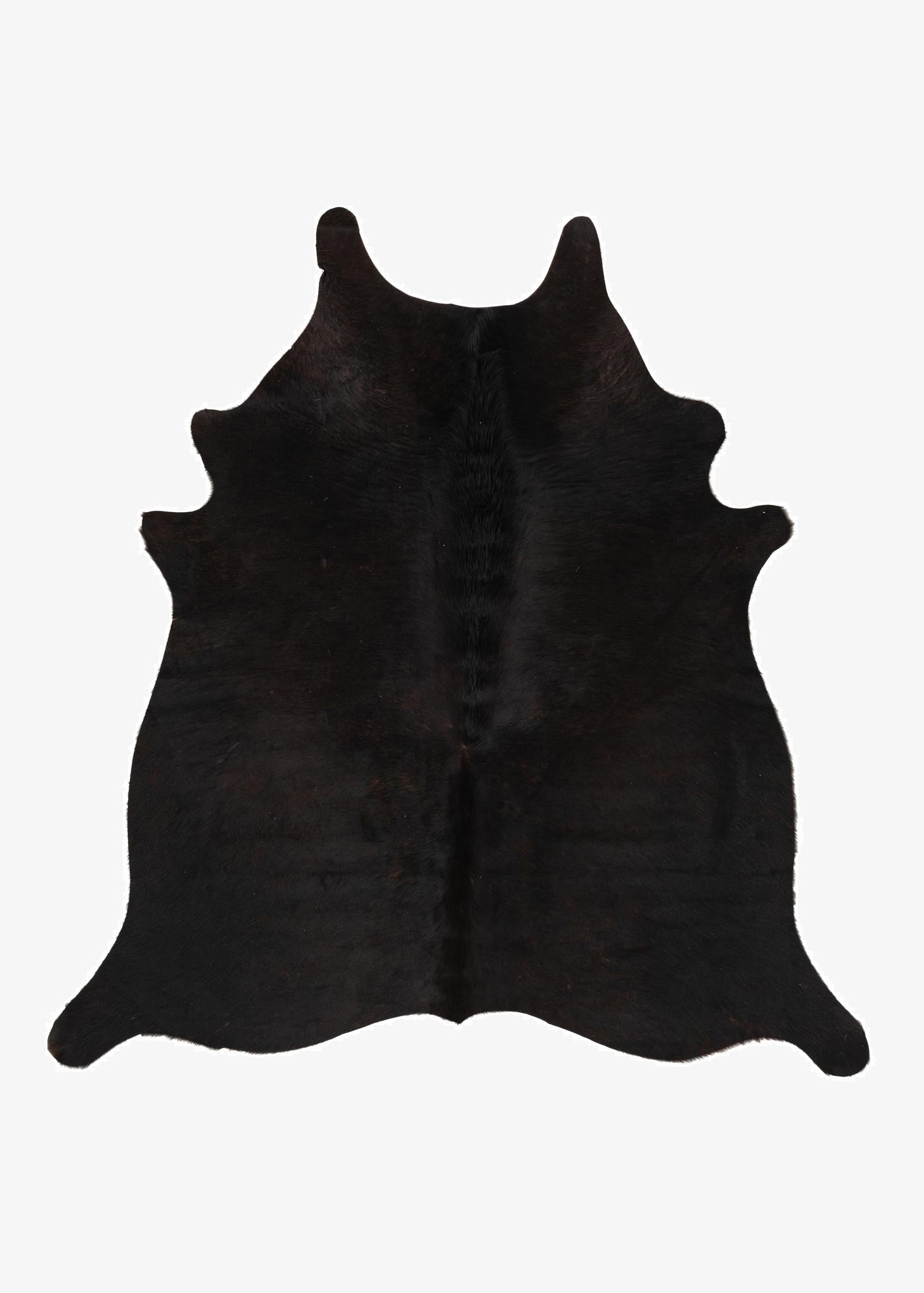 4' 9 x 4' 11 Cowhide Leather Square Rug