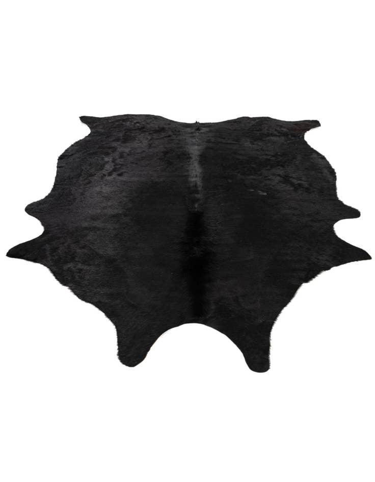 Detail image of 4' 11 x 6' 5 Cowhide Leather Freeform Rug