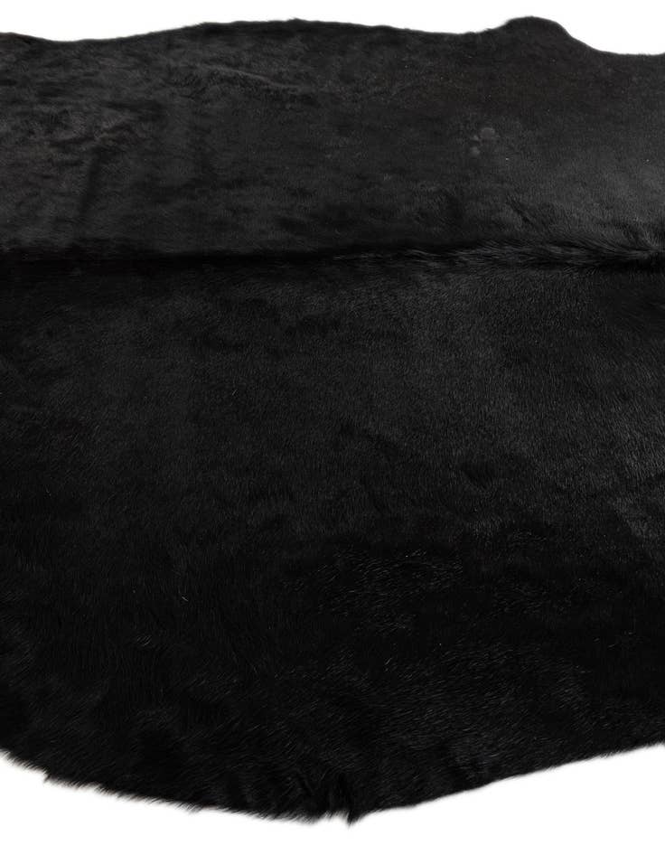 Detail image of 4' 11 x 6' 5 Cowhide Leather Freeform Rug