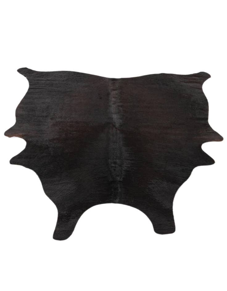 Detail image of 4' 9 x 5' Cowhide Leather Freeform Rug