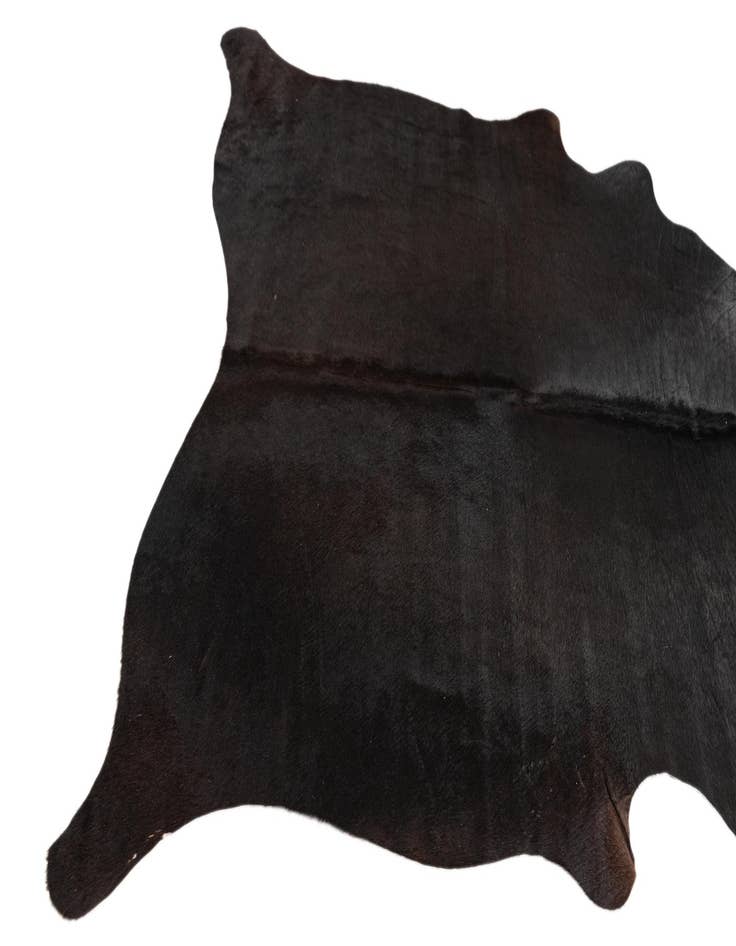 Detail image of 4' 9 x 5' Cowhide Leather Freeform Rug