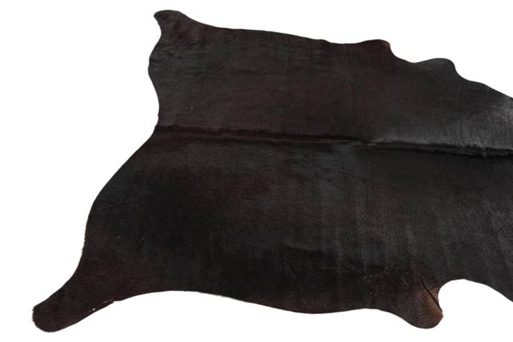 Detail image of 4' 9 x 5' Cowhide Leather Freeform Rug