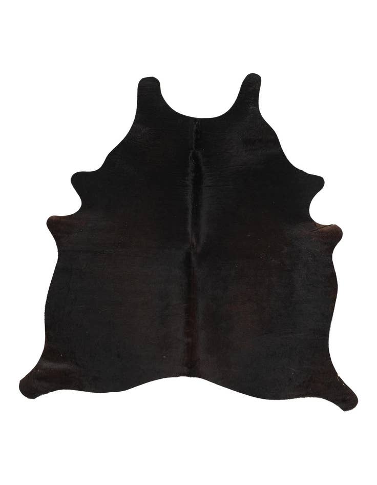 Detail image of 4' 9 x 5' Cowhide Leather Freeform Rug