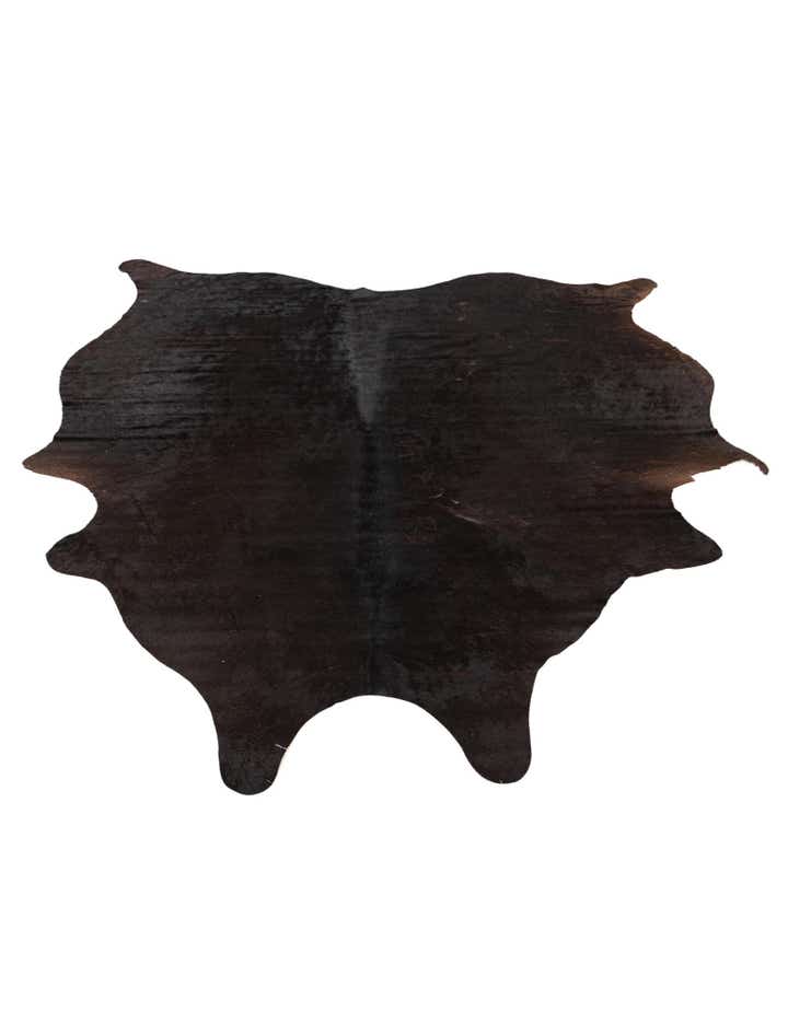 5' 1 x 5' 11 Cowhide Leather Rug