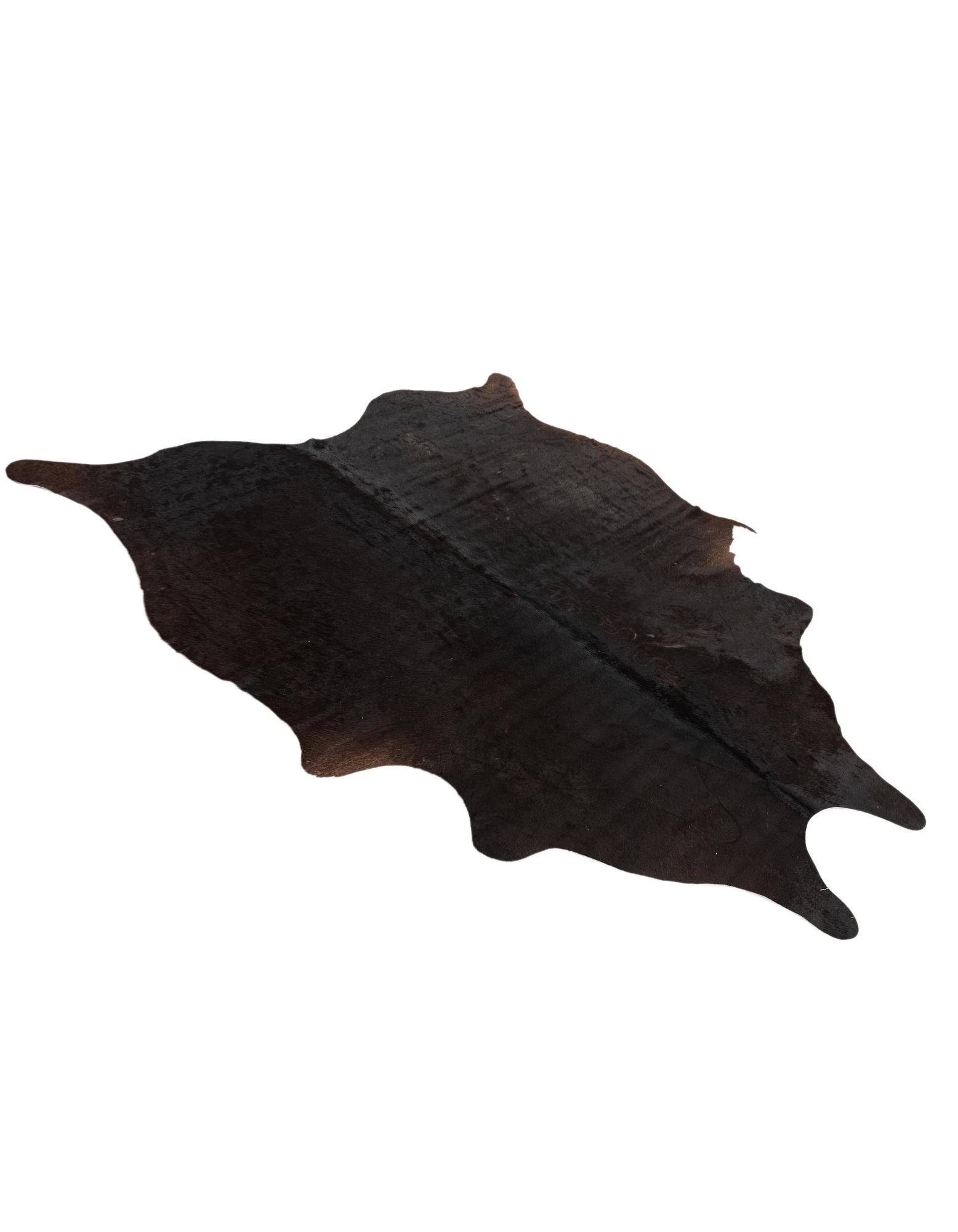 5' 1 x 5' 11 Cowhide Leather Rug