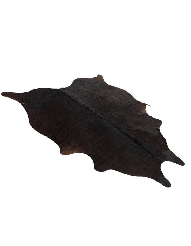 Detail image of 5' 1 x 5' 11 Cowhide Leather Rug