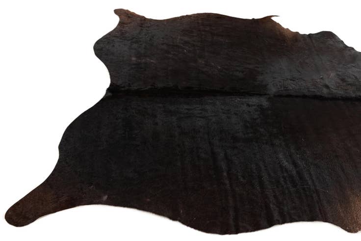 Detail image of 5' 1 x 5' 11 Cowhide Leather Rug
