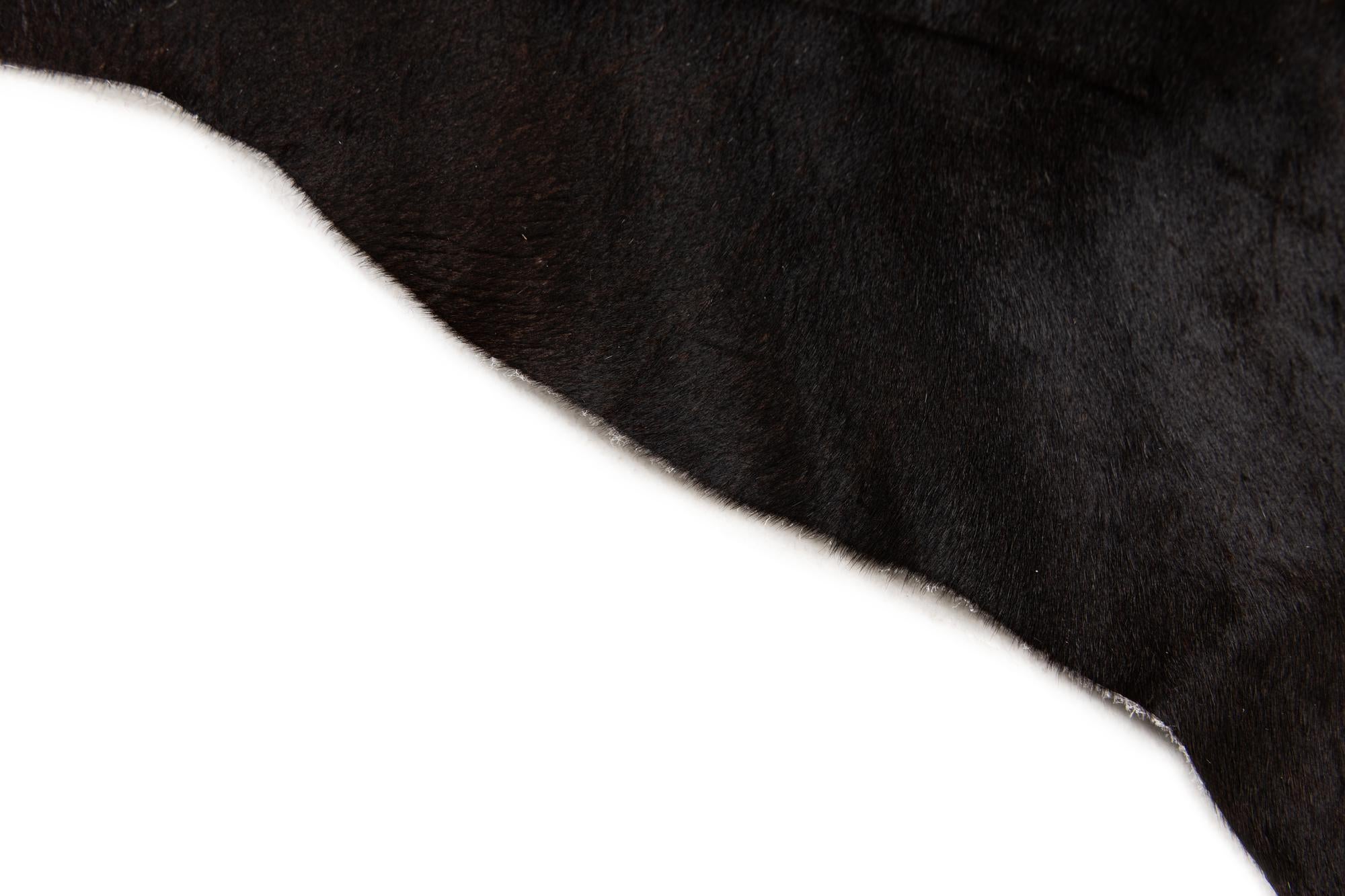 5' 1 x 5' 11 Cowhide Leather Rug