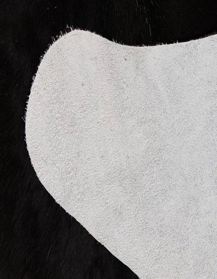 Detail image of 5' 1 x 5' 11 Cowhide Leather Rug