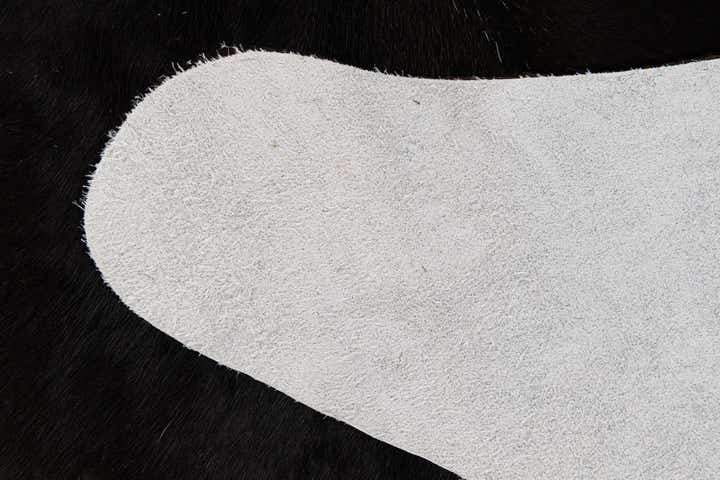 5' 1 x 5' 11 Cowhide Leather Rug