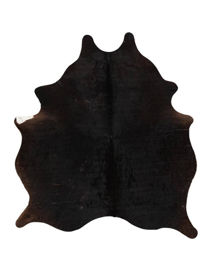 Detail image of 5' 1 x 5' 11 Cowhide Leather Rug