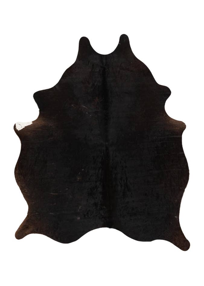 Detail image of 5' 1 x 5' 11 Cowhide Leather Rug