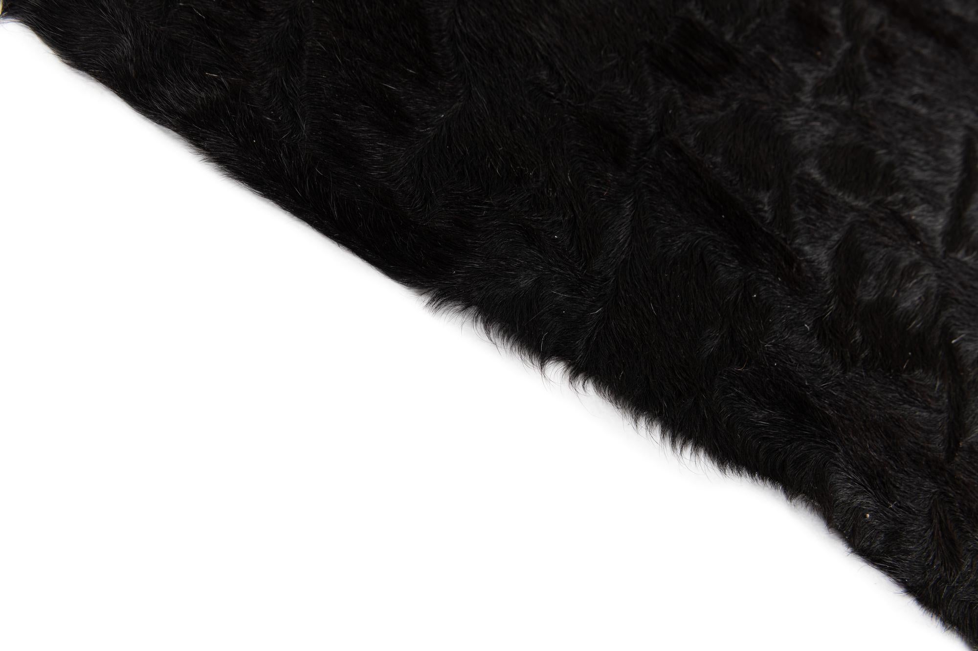 4' 2 x 6' 4 Cowhide Leather Rug