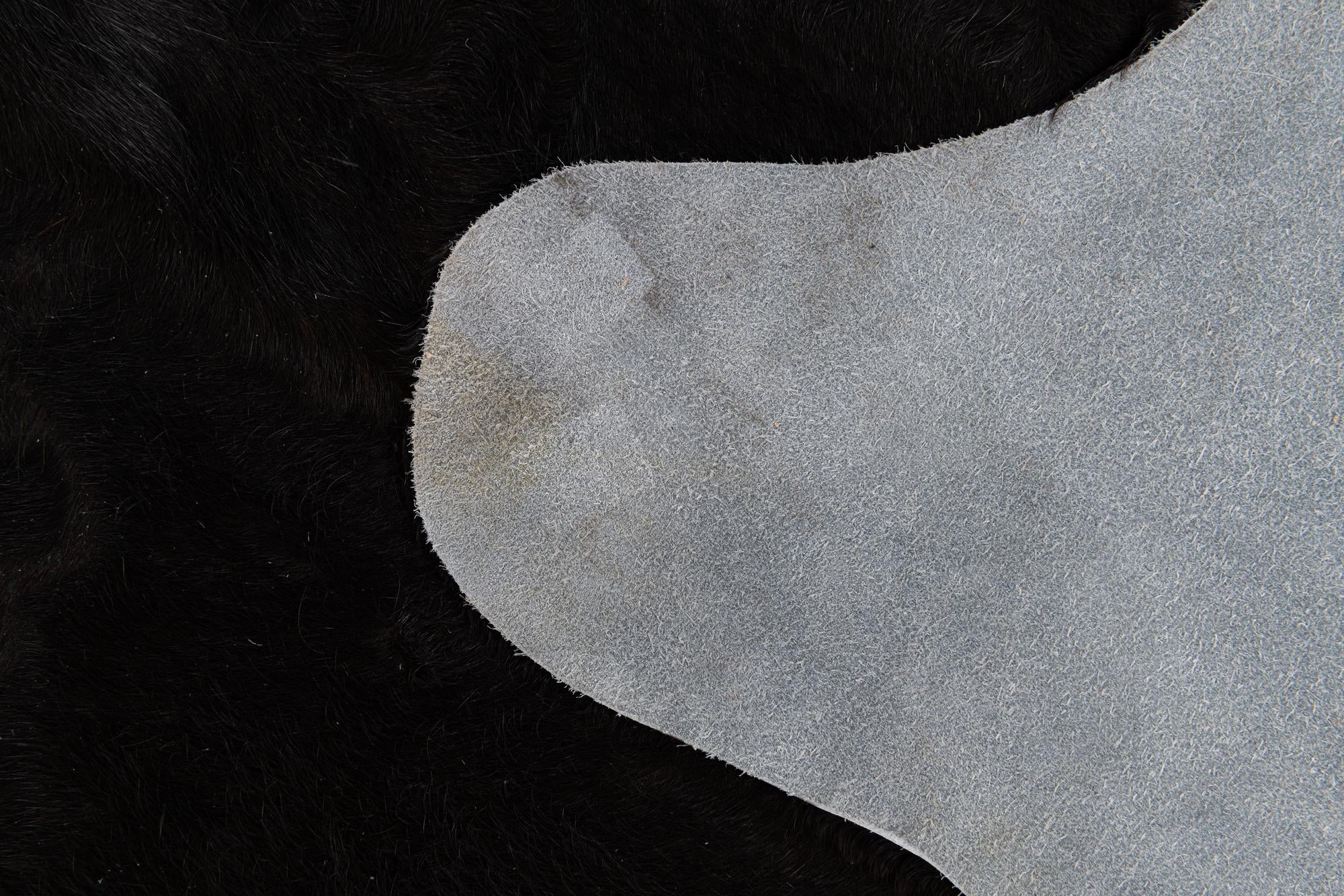 4' 2 x 6' 4 Cowhide Leather Rug