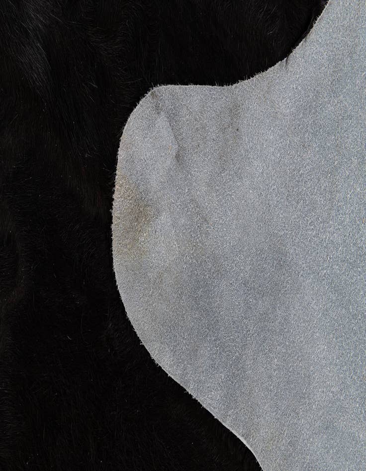 Detail image of 4' 2 x 6' 4 Cowhide Leather Rug