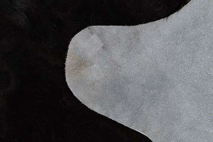 4' 2 x 6' 4 Cowhide Leather Rug