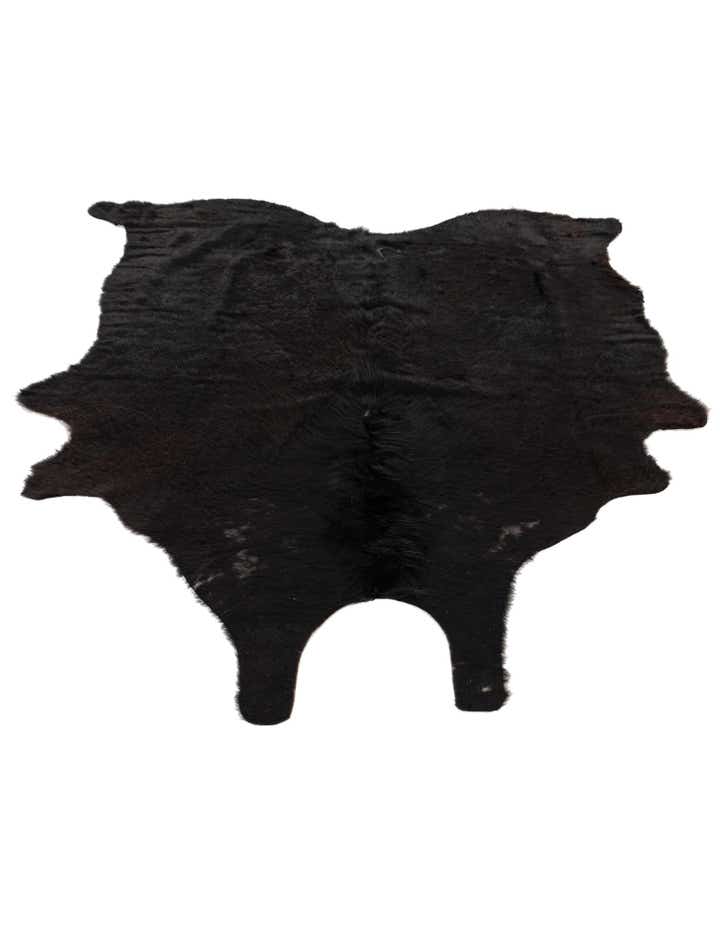 5' 5 x 6' 9 Cowhide Leather Rug
