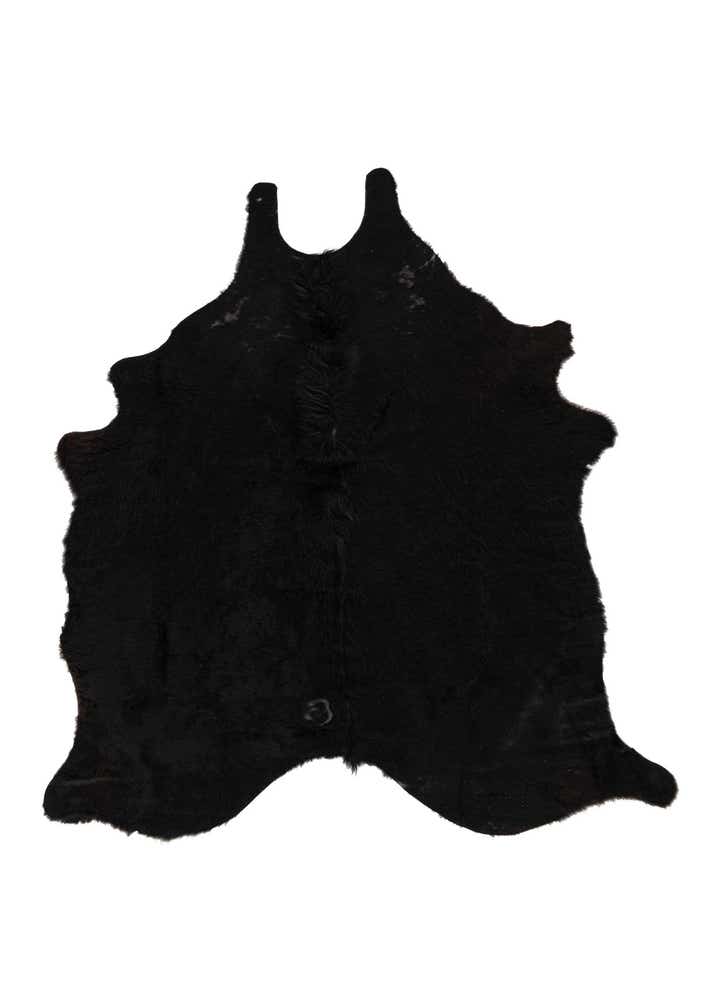5' 5 x 6' 9 Cowhide Leather Rug